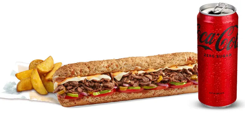 Steak & Cheese Sandwich Menu (30cm.)