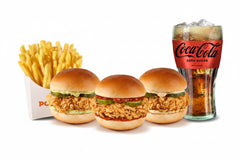 3 Mini Chicken Sandwich Burgers Menu