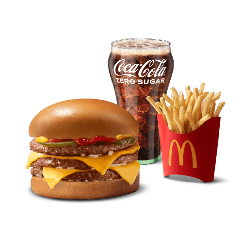 Triple Cheeseburger Menu