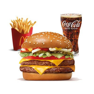 Double Quarter Pounder Deluxe with Cheese Menu