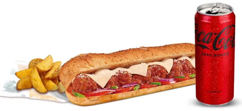 Meatballs with Marinara Sauce Sandwich Menu (30cm.)