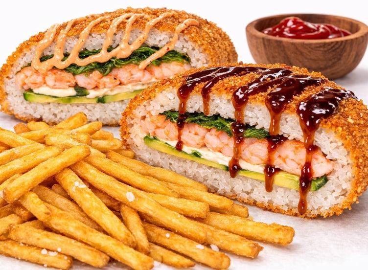 Shrimp Sushi Burger