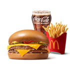 Doppel-Cheeseburger-Menü