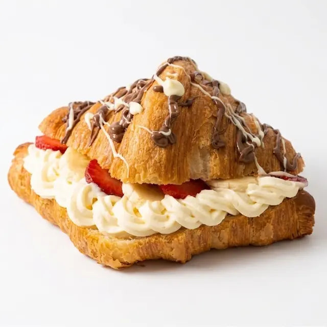 Strawberry Banana Cream Croissant