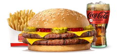 Menu Mega Double Cheeseburger
