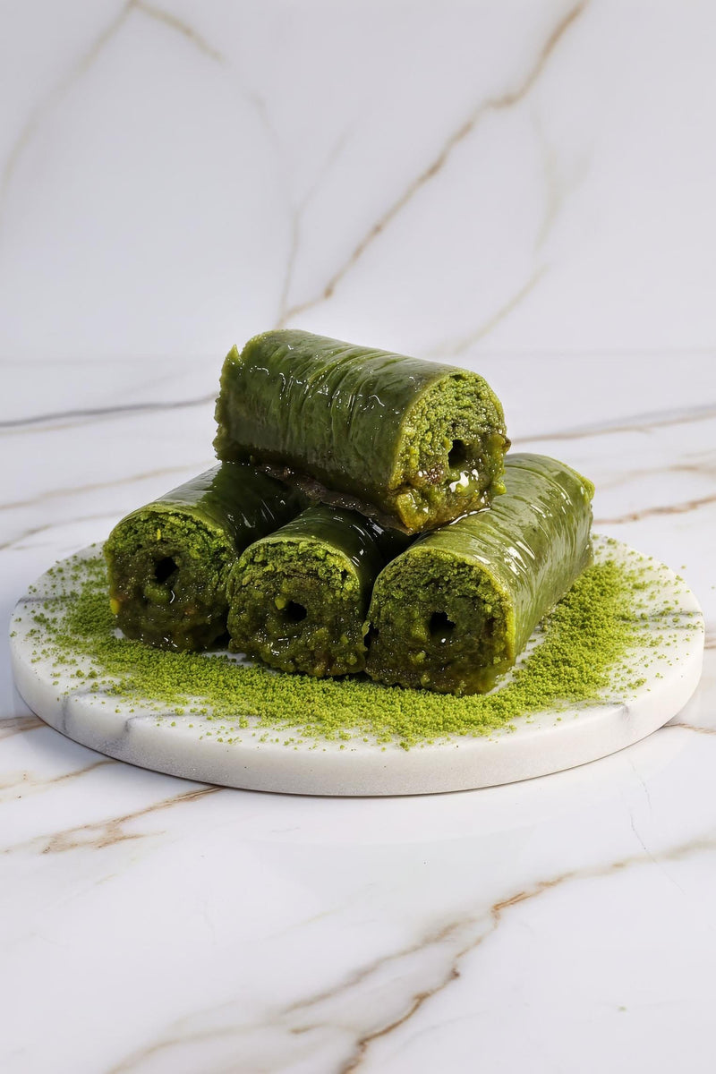 Rolled Pistachio Baklava (Sarma)